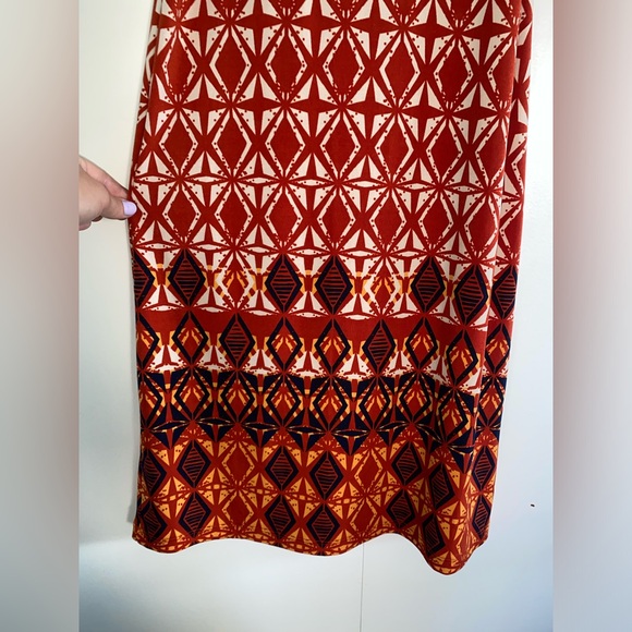 Banana Republic Orange Patterned XS Dress - Picture 3 of 7
